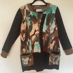 S'Quise Paris: Abstract Art Tunic with pockets